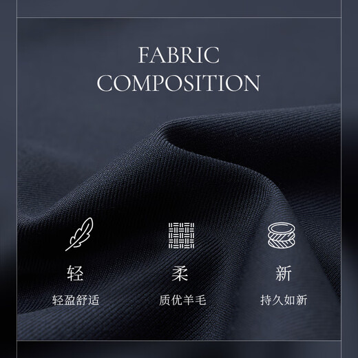 Guillaume de Mons men's suit 2025 new suit men's high-end double-breasted suit men's groom's wedding suit Prussian blue top + trousers 253026 50