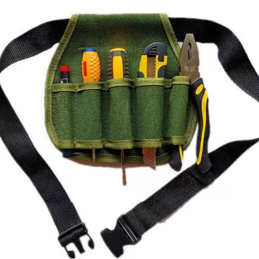 An Junsheng thickened electric drill waist bag electrician waist bag cross-body decoration waist bag multi-functional waist bag tool large capacity waist bag new zipper model and upgraded double belt to prevent slipping