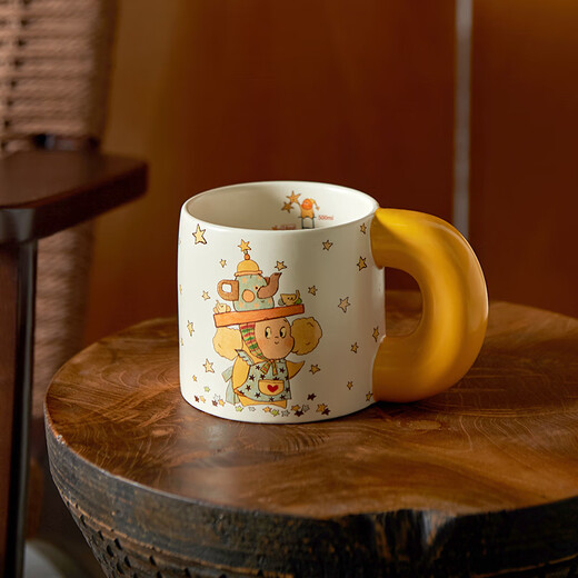 Siyue Xingren joint cup ceramic mug couple water cup home breakfast cup coffee cup birthday gift