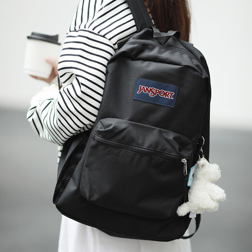 JANSPORT Jasper Backpack Men's Back School Bag Female Student Campus Computer Bag 47LW008 Jazz Black
