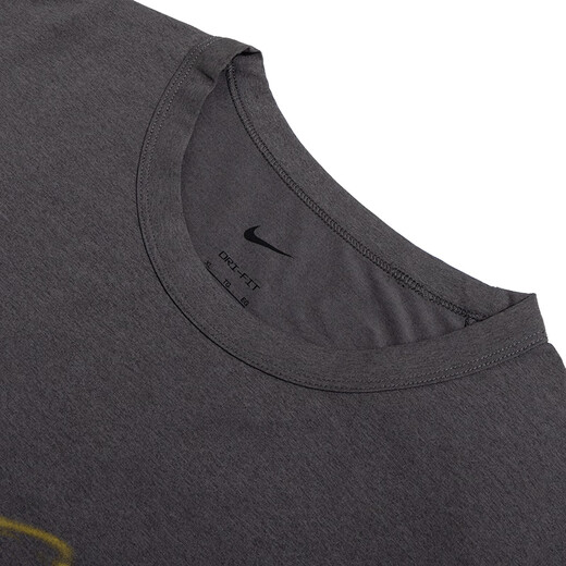 Nike (Nike) Hommes à manches courtes masculines 2025 Été Nouveaux vêtements de fitness sportif Dri-Fit à séchage rapide Traque de course respirant T-shirt Round Col T-shirt Sale / HV4882-299 / Gold Logo XL (180 / 96A)