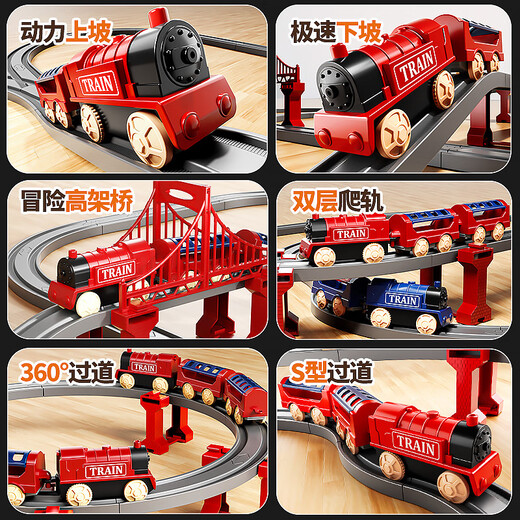 玩具特工队儿童电动小火车轨道玩具高铁动车亲子益智玩具男孩六一儿童节礼物