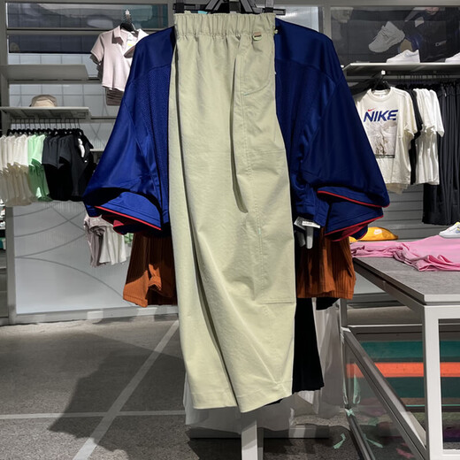 耐克（NIKE）运动裤女裤秋季新款休闲裤梭织防风宽松工装裤九分裤 HF6174-371 L