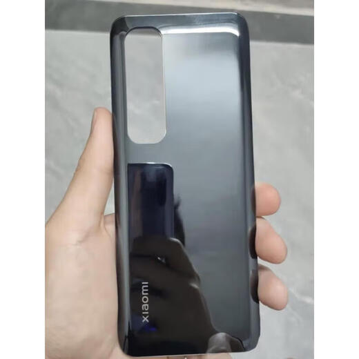 I suitable for Xiaomi 10S back cover original disassembly Xiaomi 10s original glass case original battery cover mobile phone back case Xiaomi 10S back cover black new back cover