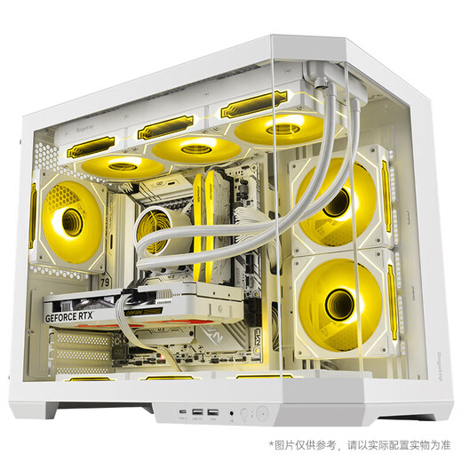 Colorful DDR5 gaming water-cooled computer i5 13600KF upgrade 14600KF/RTX5070 5060Ti sea view room live broadcast e-sports AI design computer host DIY complete machine with four | upgrade 14600KF | RTX5060 8G | 16G 6000 D5 memory | 512GB M.2