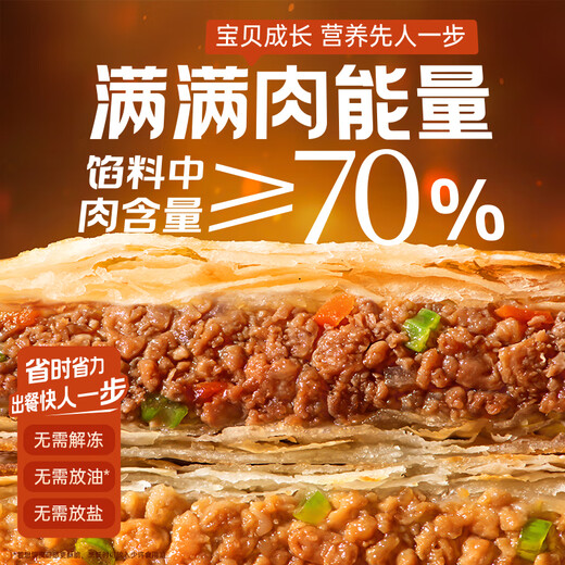 Fengwei Kuchen schwarzer Schweinebuchs Scallion Pie 1 Beutel 360 g/4 Scheiben Blätterteigbutter für Kinderfrühstück Sofort gefrorener Handfängerkuchen