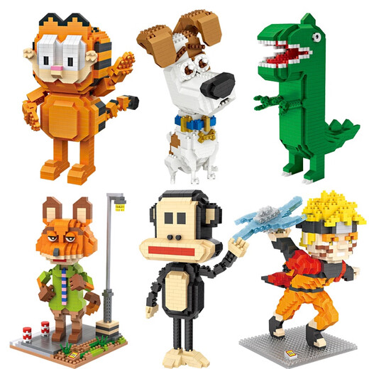 
Qianqi Meng LOZ/Lizhi Micro-diamond building block cartoon shape small particles adult assembly trendy toy ornaments gifts high difficulty 9210 Luna Cat