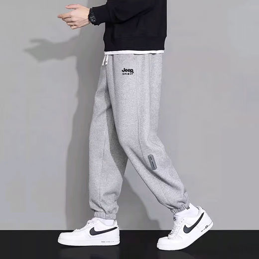 Jeep Spirit Sports Pants Men Summer Loose Pants Casual Pants Men versátiles Cortosos Pantalones Men Black XL