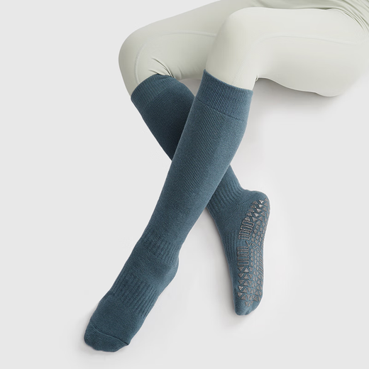 Huodiniao Autumn and Winter Pilates Socks Adult Professional Anti-Slip Socks Long-Tube Indoor Yoga Fitness Socks Women's Sports Floor Socks Choose 3 Pairs Color Contact Customer Service Remarks