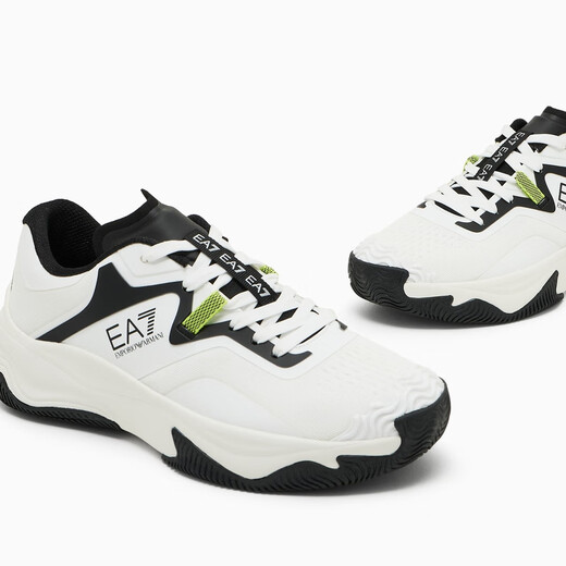 Emporio Armani/Armani Offizielles Flaggschiff [chinesisches Valentinstagsgeschenk] EA7/NEU Casual Sports Dad Schuhe für Männer und Frauen Paare T680-White/Black 41.5