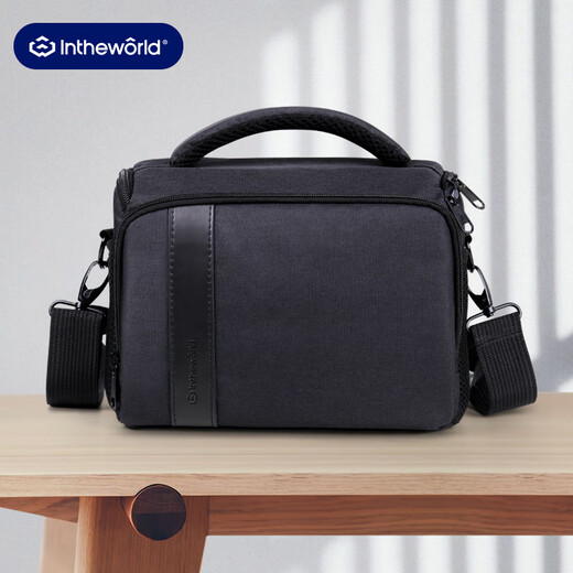 Jichuan Camera Bag Shoulder Crossbody Photography Bag SLR Mirrorless Digital Camera Liner Bag Storage Bag Portable Handheld Waterproof Suitable for Canon Sony MR70 Black Small