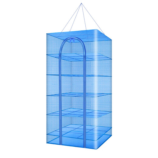 God Shark 35*35*65cm three-layer folding fish drying net, anti-fly cage, drying fish net rack, dry goods drying net, fishing gear