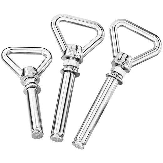 Tianzhuo Hardware 304 stainless steel expansion screw with ring and ring extended universal triangle pull ring expansion bolt M8M10m M8*50 with triangle ring