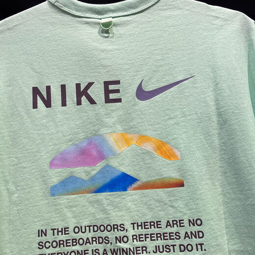 耐克（NIKE）短袖T恤男士2025夏季新款运动服潮流印花圆领半袖衫休闲上衣 纯棉HF6172-376绿色 120 M /170/推荐-130斤