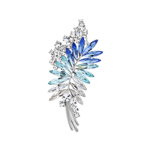 Oppenher benheart Suimanfenghua brooch high-end women's exquisite original wheat ear corsage big-name accessories pendant pin holiday gift for women brooch-Suimanfenghua gradient blue
