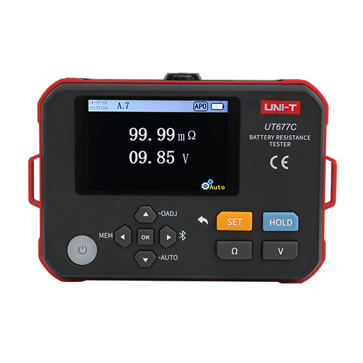 Batería UT677C Prueba de resistencia interna de alta precisión Batería de litio Detector de resistencia interna UT677C Resistencia interna 0.000M3.000 Bluetooth Potencia