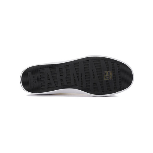 Armani (Armani) Axe 25 Printemps et été nouveaux produits de nouveaux produits pour hommes et semelles épaisses à lacets de baskets décontractées xux140 xv591 T684 White Logo Offset Printing 44