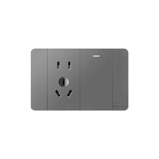 德力西电气（DELIXI ELECTRIC）118型开关插座家用一开单控双控多控五孔墙壁面板5孔电源 一开双控五孔691白