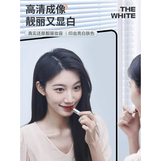 千禧华府全身镜家用卧室穿衣镜宿舍网红落地镜铝合金镜子试衣镜白40*150