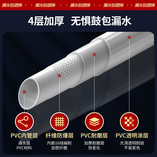 Fuyuetong fully automatic washing machine water inlet hose universal extended water pipe faucet water hose connection adapter connector 0.8 meters upgraded screw mouth stronger + thickened explosion-proof