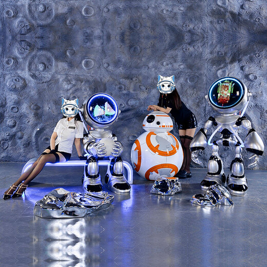 Ji Litian Cyberpunk Space Roboter Innen- und Außentechnologie -Atmosphäre Skulptur Ornamente Modell 2