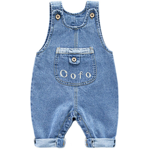 Disney (Disney) baby jumpsuit spring and autumn baby girl sleeveless pants vest style boy denim overalls harem jumpsuit COFO style 90 recommended height 85--93 cm