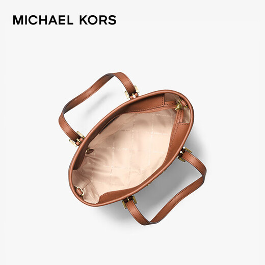 MICHAEL KORS New Year's gift light luxury MK women's bag JET SET TRAVEL tote bag vegetable basket mini dark brown/acorn brown