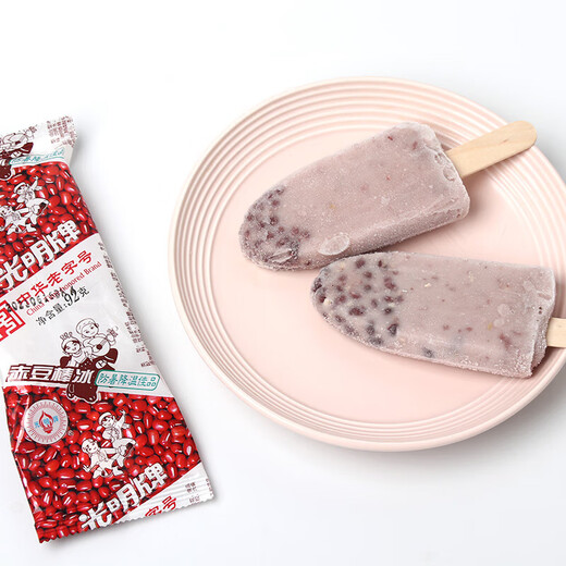 光明（Bright）绿豆棒冰  赤豆 经典冷饮冰淇淋冰激凌92g/支 绿豆18支(1656g)