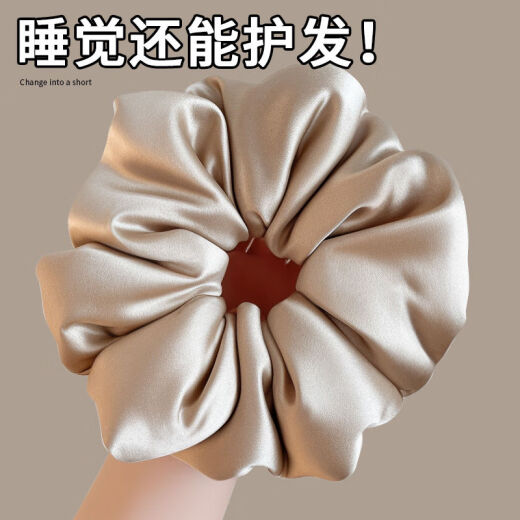 梅派丝枕头睡眠发圈女色缎面大肠发绳不伤发大号扎丸子头橡皮筋SN3883 枕头发圈4件套 99件套