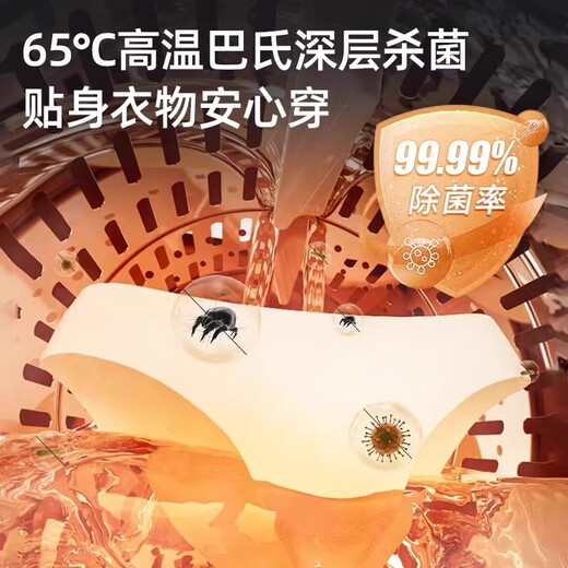 Gelishi wall-mounted dual-compartment underwear washing machine small fully automatic mini underwear washing machine washing and drying integrated household double compartment socks washing baby socks artifact desktop model Pro (washing and drying integrated | deep stain removal | free door-to-door installation)