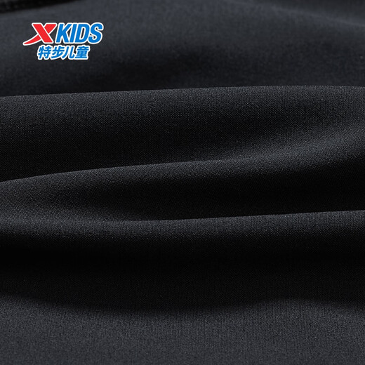 XTEP (XTEP) children's wear-resistant high-elastic skin-skin-printed trousers and skirts for children genuine black 150