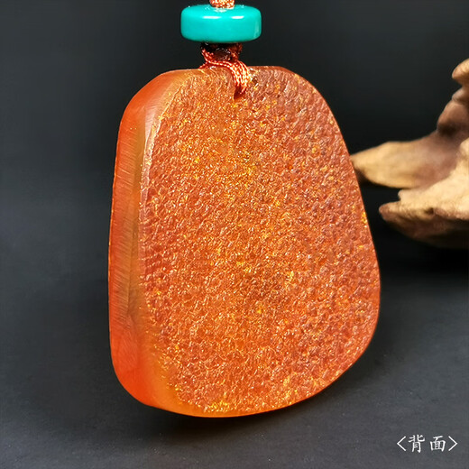 Amber School, one thing, one picture, one certificate, beeswax pendant, natural amber Maitreya Buddha statue pendant necklace, leather pendant, 3.99g, 30*30*6mm
