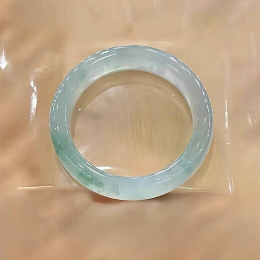 Ice jade jade bracelet with floating flowers, glass jade bracelet, royal concubine's full circle jade bracelet, Burmese jade bracelet, genuine, inner diameter 57mm