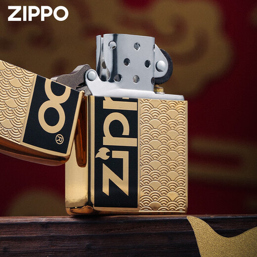 Zippo leichter Emaille Xiangyun Zhibao Schlangenjahr Laden Windschutz Kerosin gibt Freund Jahr des Schlangengeschenks Emaille Xiangyun-Red [New Machine No Oil] Dy9902s