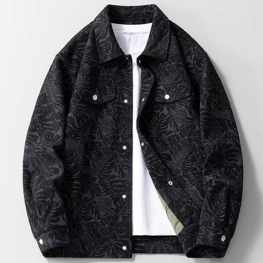 MiiOW jacket men's spring and autumn 2025 new men's fashion brand lapel men's jacket men's spring tops light khaki 2XL