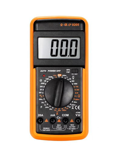 Fluke Multimeter Digital hochpräziser intelligent Antiburn DT9205A Vollautomatisch tragbarer Elektriker Spezial Uhr Backlight Modell