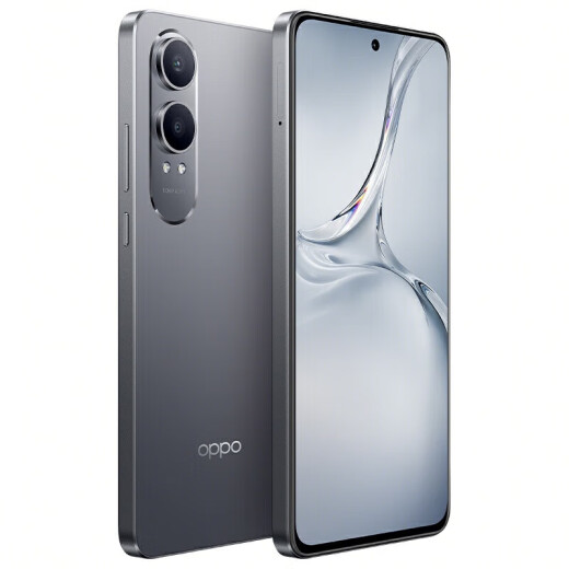 OPPO K12 Plus 6400mAh large battery, third-generation Snapdragon 7 flagship core, 120Hz eye protection 5G straight screen AI mobile phone oppok12 series, Titanium Sky Gray [K12x Snapdragon 695] 8GB+128GB