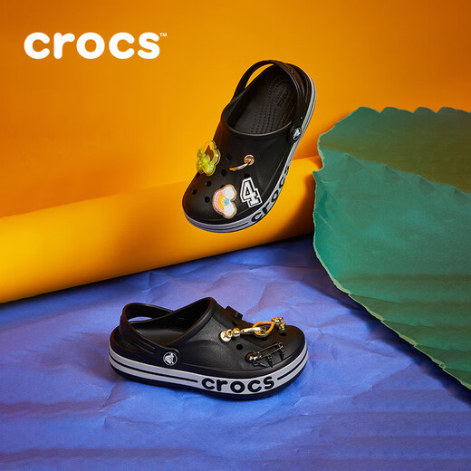 
Crocs Bey Kaluoban Children's Cave Shoes Beach Shoes Boys and Girls Boot Slippers/207018/207019 Black-001 34 (205mm)