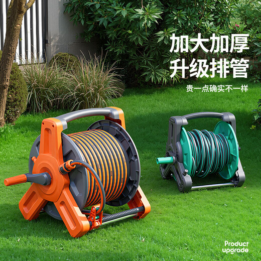 HTWRO German brand watering artifact car wash water gun high pressure water pipe hose automatic drain household pipe collector 20 meters