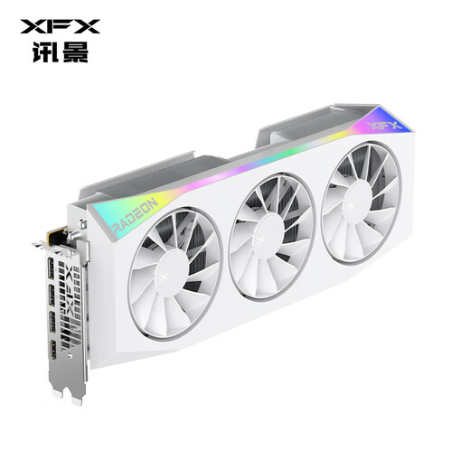 XFX (XFX) AMD RADEON RX 9070 XT OC Overseas Version Ultra 16GB White New E-Sports Game Design Intelligent Learning Desktop Computer Independent Graphics Card