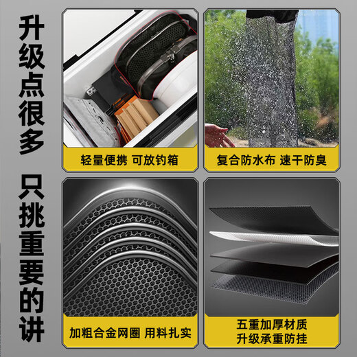 SIMAGO Square Fish Protector Special for Wild Fishing Nano Quick-drying Fish Net Pocket Fish Protector Small Net Portable Fish Net Bag 23cm 2m Lightweight and Convenient Nano Quick-drying