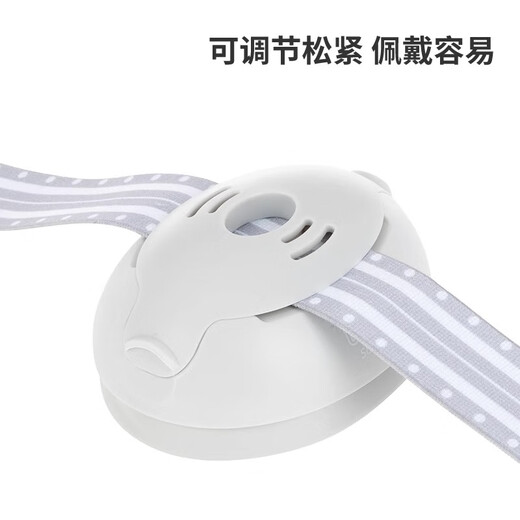 奥迈健婴儿降噪耳罩婴儿耳罩降噪耳机婴儿隔音耳罩宝宝婴儿飞机减压耳罩 白色款 0-4岁专用耳罩【两用款可调节】含收纳袋
