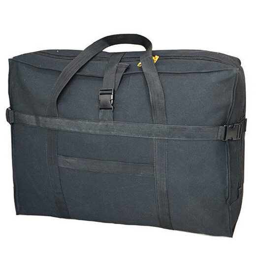 Sailotou thickened waterproof Oxford cloth aviation checked bag large capacity travel bag foldable large bag luggage bag moving bag large size 70*50*34 black