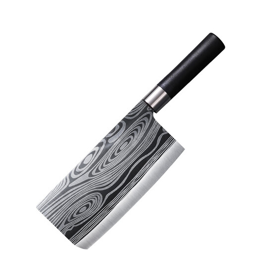 Fat Dong Lai Supermarket complete set of home kitchen knife combination stainless steel household vegetable cutting knife running Jianghu bone knife pattern bone chopping knife 6-piece set including knife holder