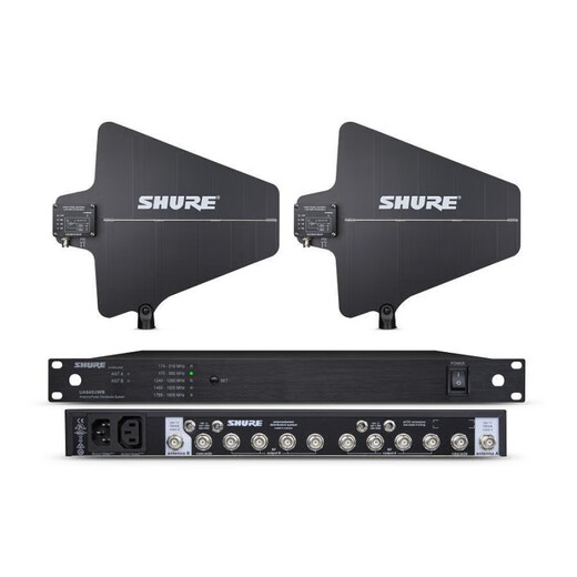 舒尔（SHURE）UA845/844天线放大器户外无线话筒接收信号功率增强器 UA844(4路)360度全指向天线