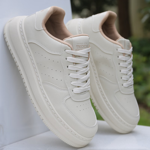 
Western Region Camel Men's Sports Shoes Autumn Leather Waterproof Board Shoes Teenagers All-match Casual Lightweight Wear-resistant Anti-Slip Running Trendy Shoes Rice Green Y-9901 38