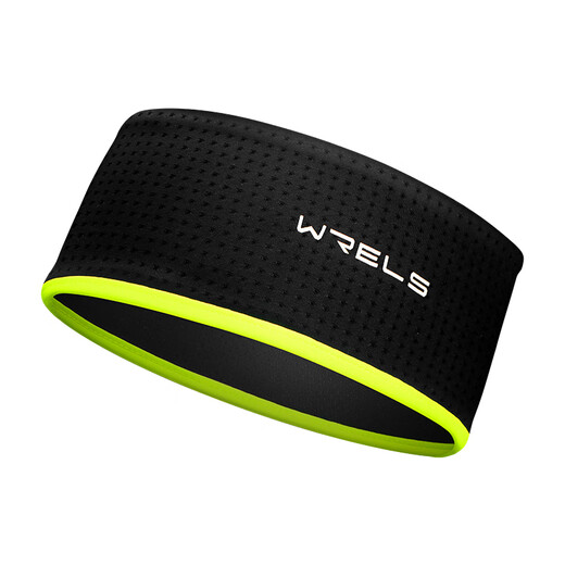 WRELS wide-edge sports tie-up hairband for men's basketball running fitness antiperspirant headband for women's sweat-absorbing summer breathable widened forehead protection hairband black [super lightweight drying]