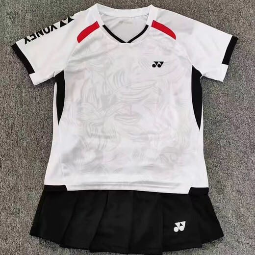 
2025 new badminton uniform for men and women quick-drying breathable short-sleeved tops for children's competition training clothes group purchase printing 826 men's top [order note color] XS