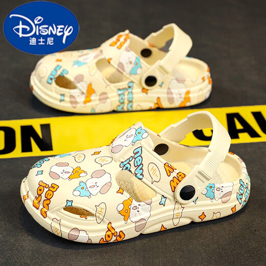 Disney (Disney) zapatillas de cuevas para niñas de Disney sandalias nuevas de playa para niñas medianas del dedo delantera para niños grandes al aire libre.
