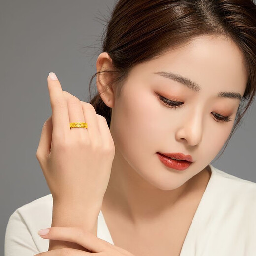 GRAYCEWODY Old Phoenix 999 gold gold clad with silver. Please ask for coins. Pure gold pure silver ring. Birthday gift for your lover. US size 10 circle mouth 140-160 Old Phoenix Gold Store